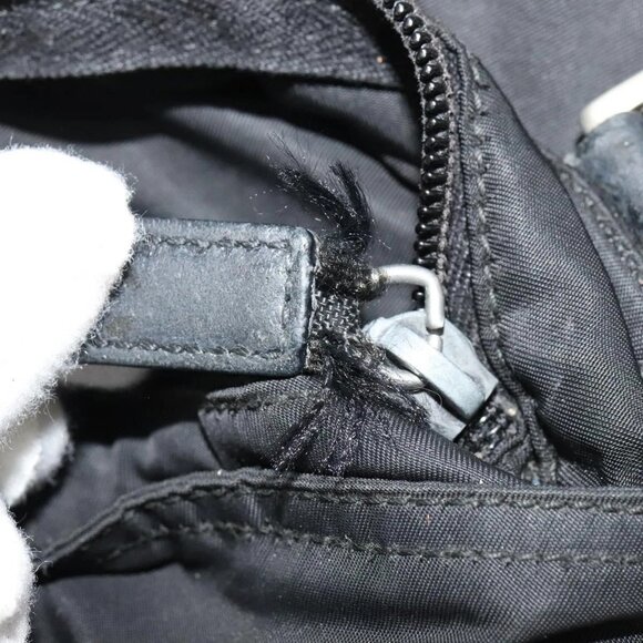 PRADA Shoulder Bag Nylon Black Auth gh414 - Picture 8 of 16